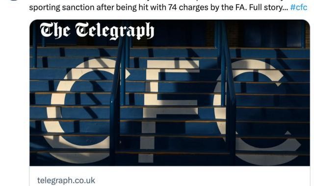 英足总74项指控是纸老虎？切尔西乐观罚钱了事